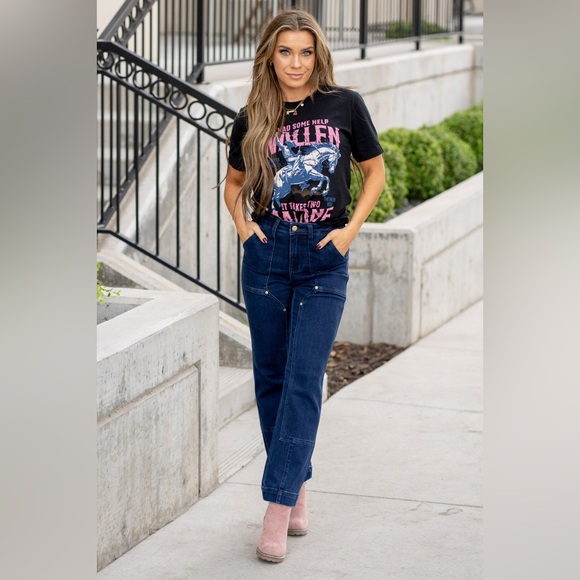 Judy Blue Denim - Judy Blue Vintage Horizon High Rise Work Wear Utility Straight Fit Jean NWT